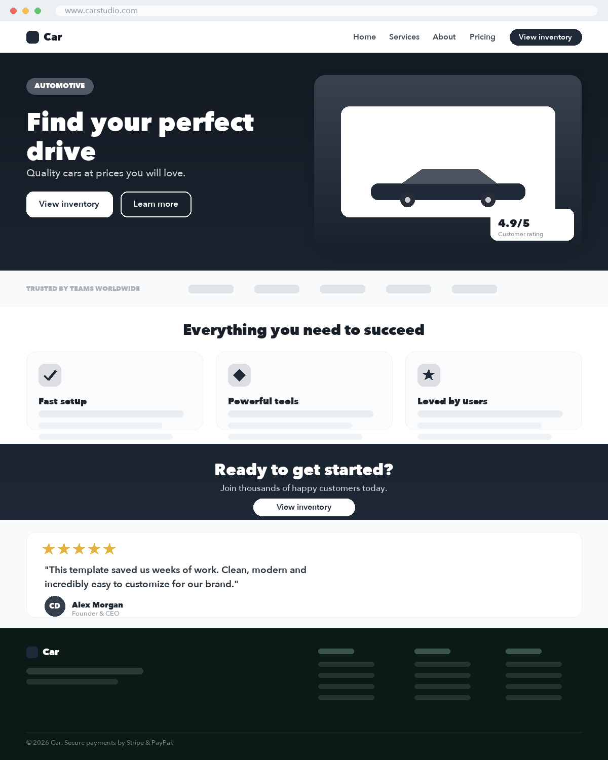 shot-vlq-aut-10 Car Dealership Website Demo - Image 1