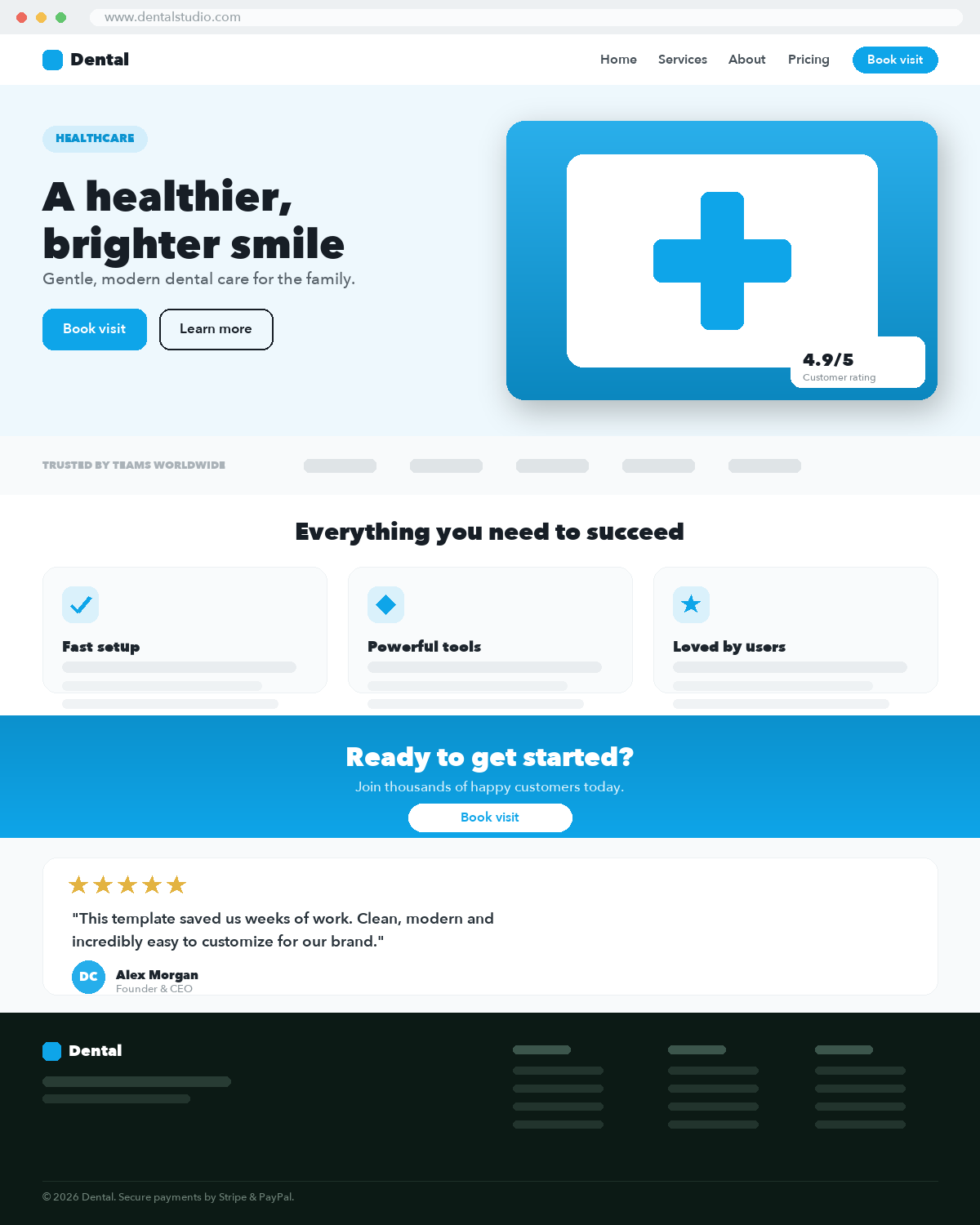 shot-vlq-hlt-07 Dental Clinic Website Demo - Image 1