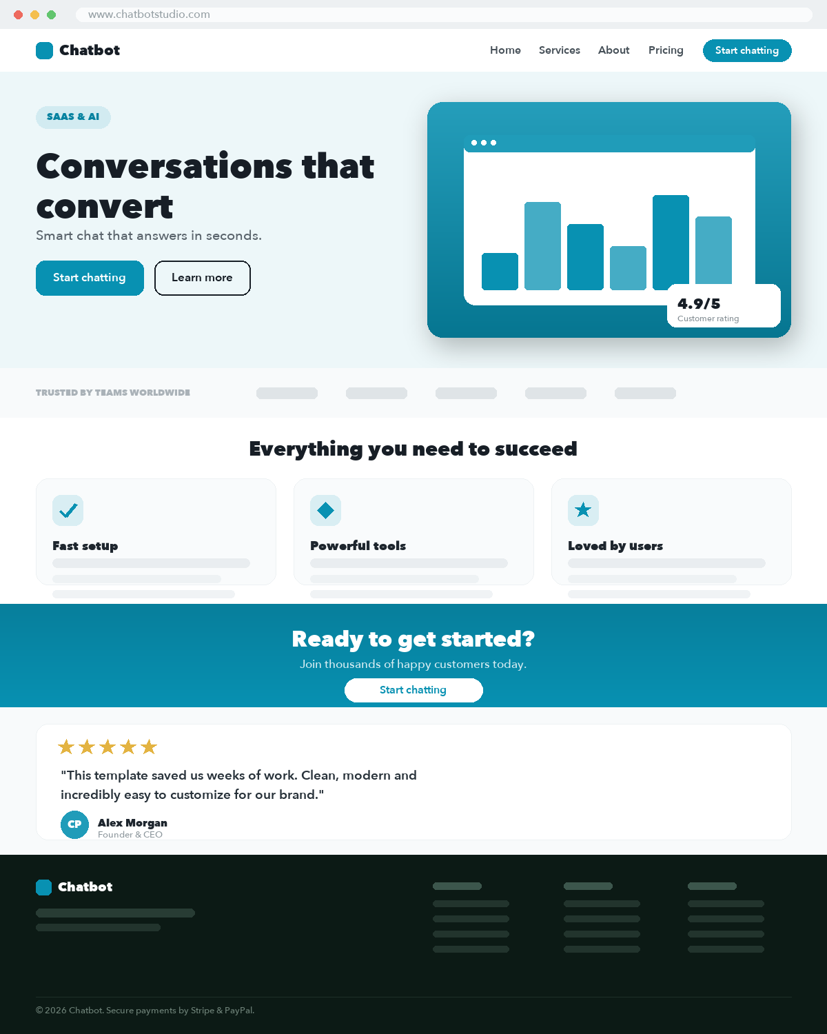 shot-vlq-sai-06 Chatbot Platform Website Demo - Image 1
